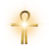 Pyramid Charged Brass Ankh - Image 3