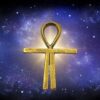 Pyramid Charged Brass Ankh